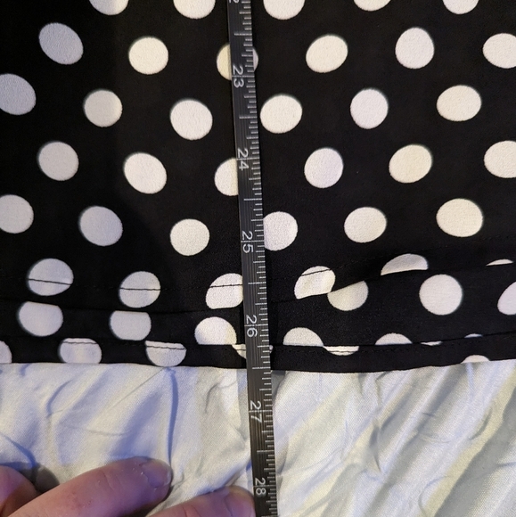 Black and white polka dot blouse - L - Picture 2 of 7